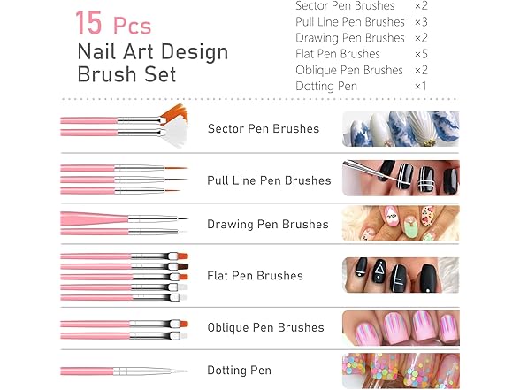 Nail Art Pens Nail Kit 47 Pcs
