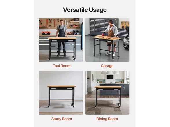 48-inch Workbench, 1500 lbs Load Capacity