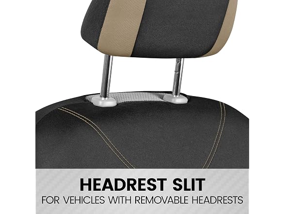 BDK BDK UltraSleek Beige Seat Covers for