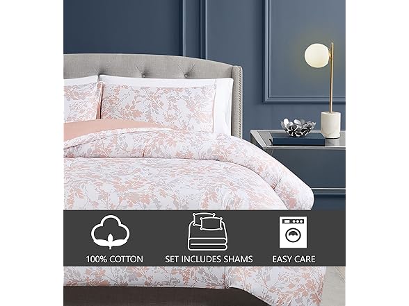 Vince Camuto Blossom Vines 100% Cotton 3 Piece Set