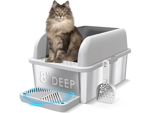 Suzzipaws Stainless Steel Litter Box