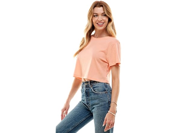 Loving People Women (S) 100% Cotton Crop T-Shirt