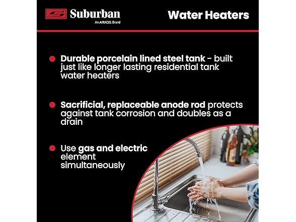 Suburban Advantage RV Tank Water Heater