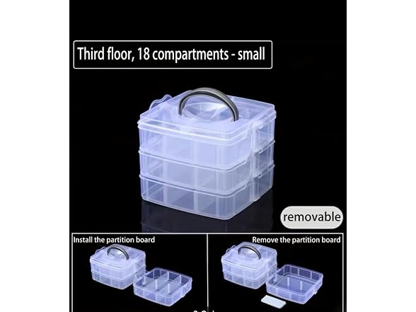 RainbowBaby 3-Tier Stackable Storage Box