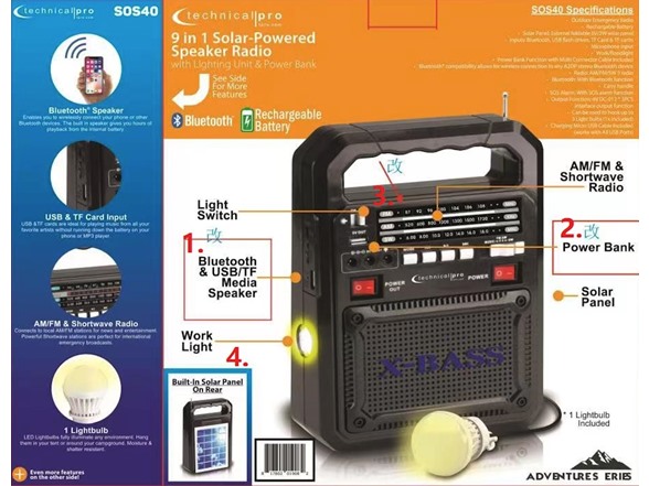 Technical Pro Outdoor Emergency Radio