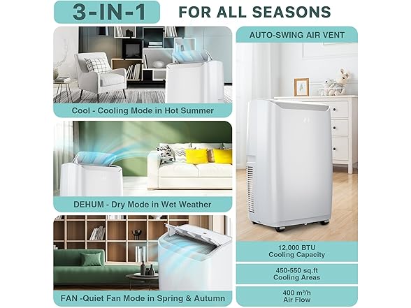 Garvee 12000Btu Portable Air Conditioner