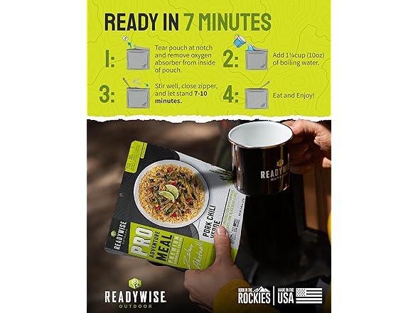 ReadyWise Pork Chili Verde 1 Pouch