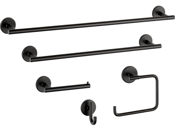 Delta 759460-BL Delta Hand Towel Holder Matte Black