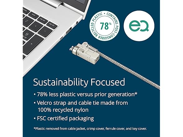 Kensington Slim NanoSaver 2.0 EQ Keyed L