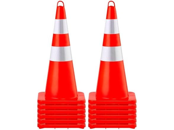 VEVOR Safety Cones - 12 x 28"