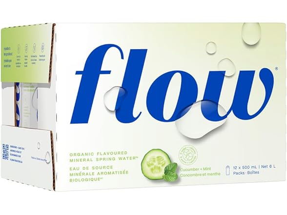 Flow Cucumber Mint Water, 12pk