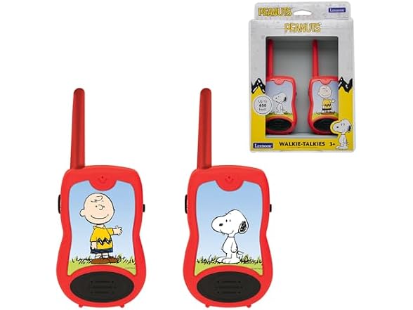 LEXiBOOK, Peanuts Snoopy Walkie‑Talkies for Kids