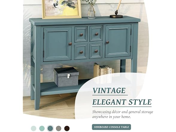 Nilight Buffet Sideboard, 4 Drawers