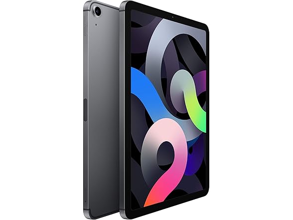 Apple iPad Air (10.9-inch, Wi-Fi + Cellular, 64GB) - Space Gray (Latest Model, 4th Generation) (Renewed) (Open Box)