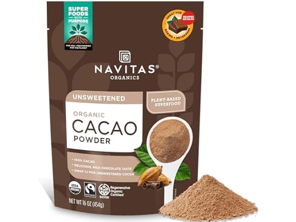 Navitas Organics Cacao Powder 16 oz