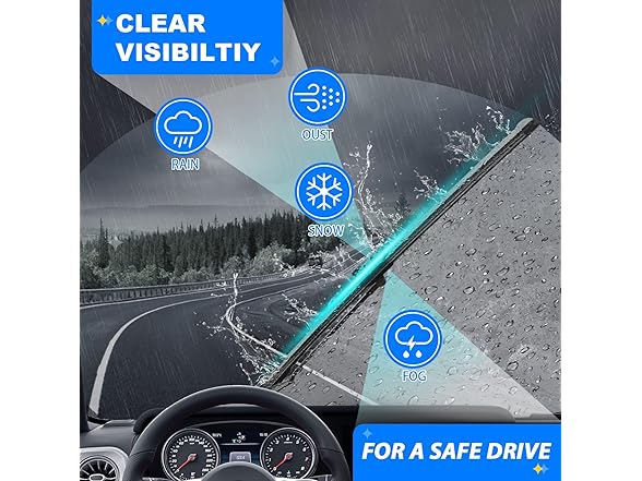 3PK Windshield Wiper Blades Replacement for 2009-2020 Honda