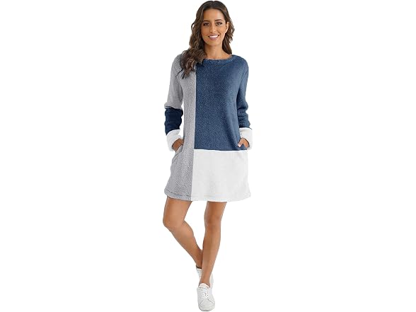 Nirovien Women (M) Fleece Tunic Pullover Long Coat