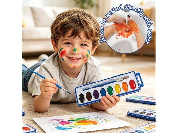 YILEGSYO 24 Pack Water Colors Paint Set