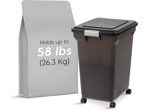 IRIS USA Dog Food Storage Container, Up to 5