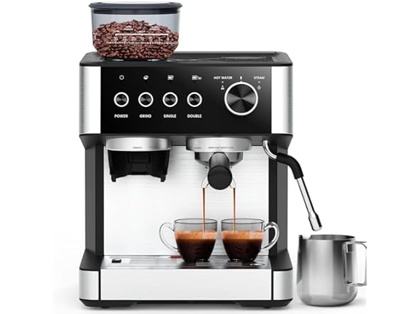 Joy Pebble Espresso Machine with Grinder