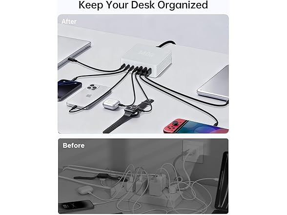 Hinkicher 7-1 USB C Charging Block | 140W GaN3