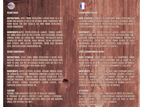 Viking Revolution Beard Wash & Beard Conditioner Set