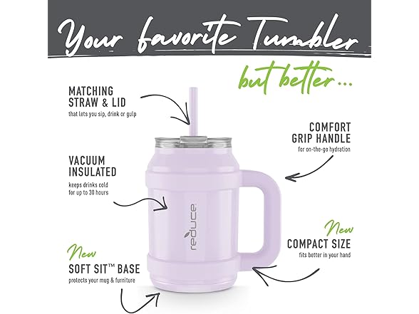 REDUCE Reusable 32 oz Cold Water Tumbler