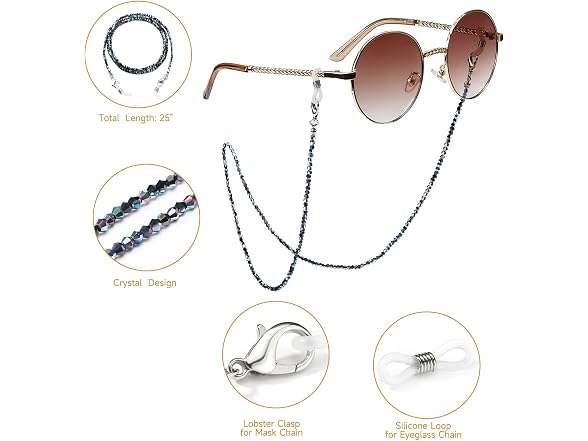 Humlbird (S) Mask Chain Glasses Chain Mask Chain
