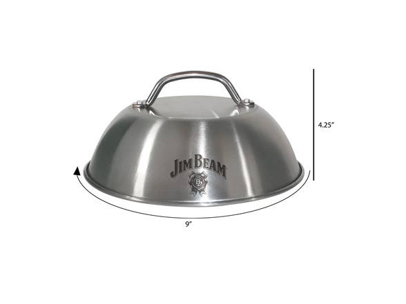 Jim Beam Stainless Steel Burger Dome