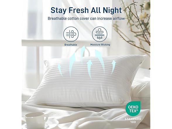 Ankwos Hypoallergenic Side Sleeper Pillow