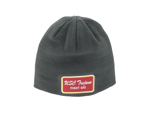 TROJANS Beanie Edge Patch Brick Charcoal
