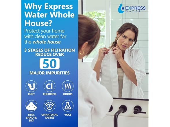 Express Water Whole House Water Filter System, 3 Stage