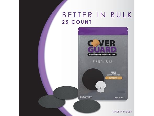CoverGuard CGM Overpatch for Guardian 4 Black Full
