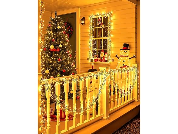 Brightown Minetom Battery Operated Christmas Lights Outdoor, 2 Pack