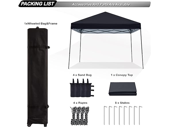 ABCCANOPY Stable Pop up Outdoor Canopy Tent