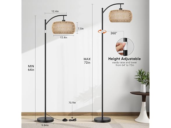 ROTTOGOON Boho Floor Lamp