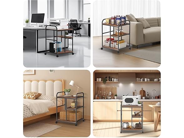 KDSOM Printer Stand with Adjustable Shelves