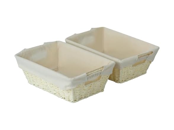 Storage Basket, Trapezoid Woven Basket Bin