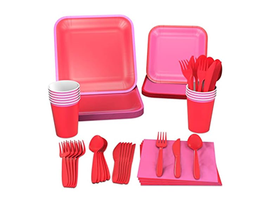 $4, Was $24.99, 83% Off! Crayola Red Pink Party Supplies dealfomo