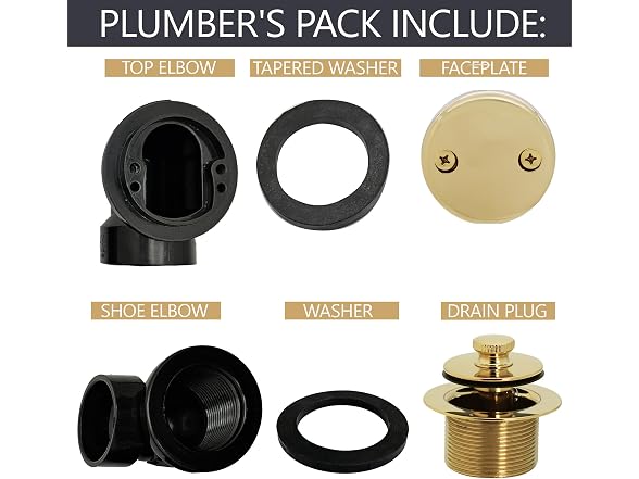 Westbrass A574-01 1-1/2" Sch. Pull & Drain Plumber's Pack