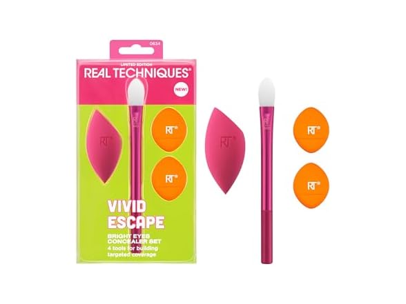 Real Techniques Vivid Escape Bright Eyes Concealer 4 Piece Set