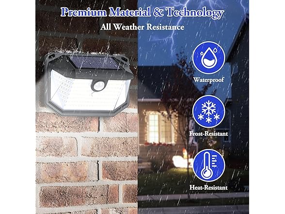 Brightever Motion Sensor Solar Outdoor Lights