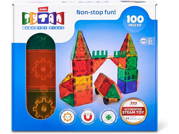 Tytan Magnetic Tiles 100 Piece Playset S1 by ZURU