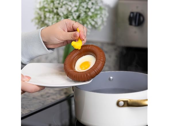 Pund'it Perched Eggs, Set of 2 Silicone Egg Poacher Cups