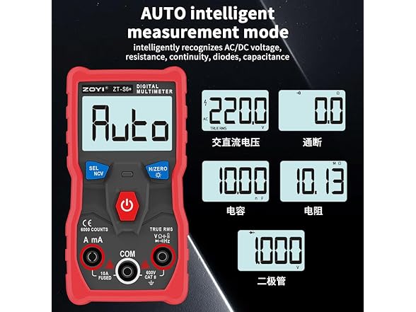 ZOYI ZT-S6+ Digital Multimeter