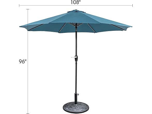 Parrot Uncle LA-A009+BASE Outdoor Umbrella w/ Base