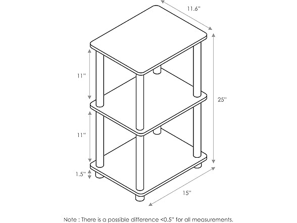 FURINNO Turn-N-Tube 2 Space Shelf