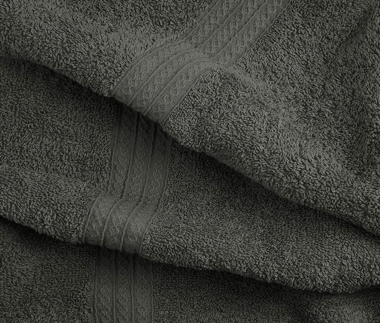 4pk 100% Cotton Bath Towel Set - Gallery 7