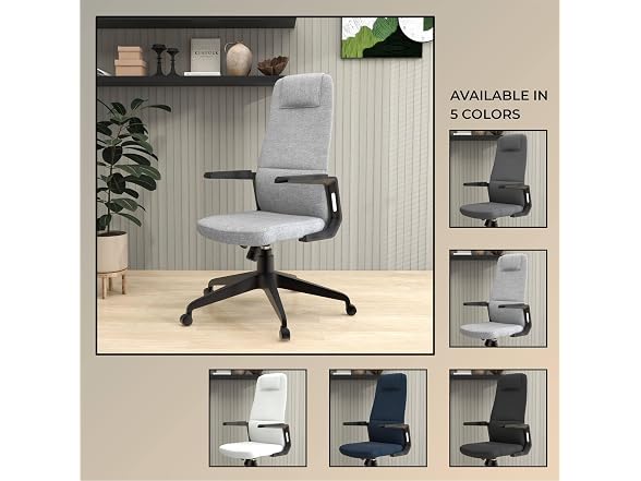 LeisureMod Ergonomic High-Back Office Chair