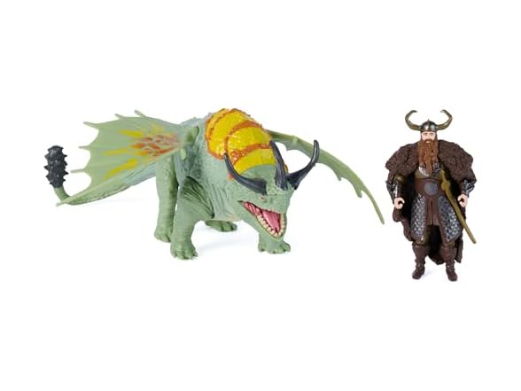 DreamWorks Dragons Rumblehorn & Stoick Action Figures
